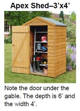 Apex Shed 3 X 4