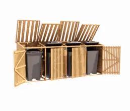 Quad Wheelie Bin Storage